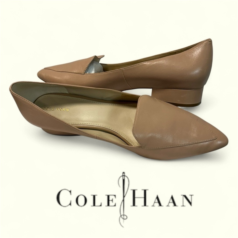 Cole Haan Dellora Skimmer, Nude Leather Loafers